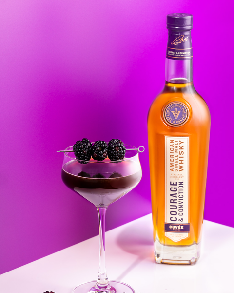 espresso malt-ini cocktail, featuring courage & conviction cuvée cask American single malt whisky